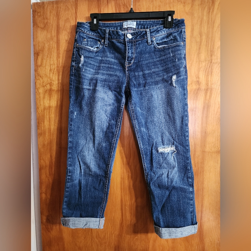 Aeropostale Dark Blue Boyfriend Capri Jeans Size 9/10